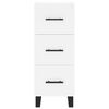 vidaXL Highboard hvit 34,5x34x180 cm konstruert tre