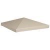vidaXL Toppduk til paviljong 310 g/m² 3x3 m beige