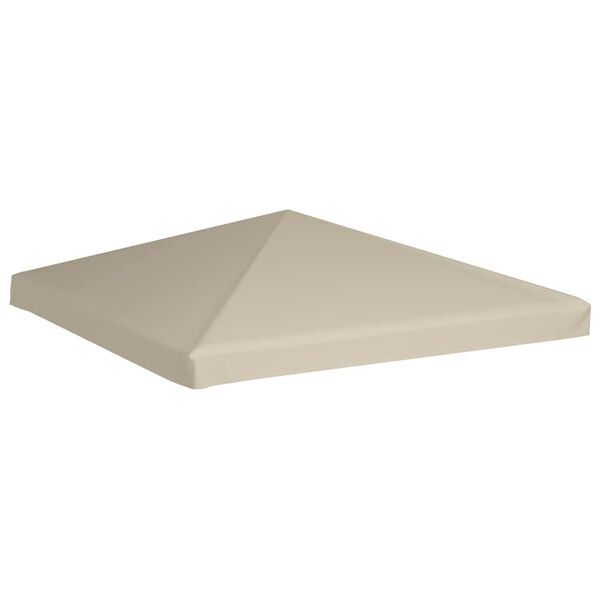 vidaXL Toppduk til paviljong 310 g/m² 3x3 m beige