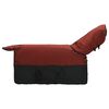 vidaXL Hestepledd Bordeaux og Svart 125 cm Polyester