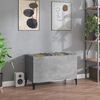 vidaXL Hifi-benk betonggrå 74,5x38x48 cm konstruert tre