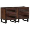 vidaXL Nattbord 2 stk 40x34x46 cm heltre mango