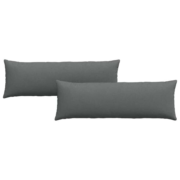 vidaXL Sofaputer 2 pcs Mørkegrå 120 x 40 cm stoff