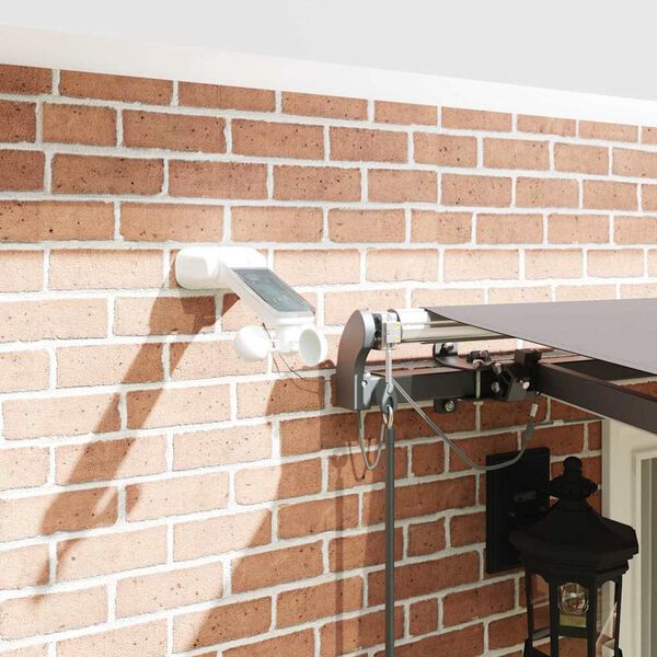 vidaXL Markiseduk med Lysegr&aring; 400 &times; 350 cm Polyester