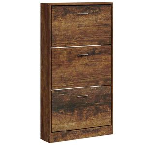 vidaXL Skoskap r&oslash;kt eik 59x17x108 cm konstruert tre