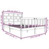 vidaXL Sengeramme heltre furu 120x200 cm