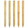 vidaXL Gjerdepunkter 5 stk. Brun 150 cm Heltre furu