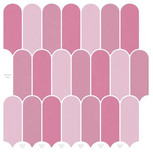 vidaXL Fj&aelig;rflis 20 stk. Rosa 30 x 30 cm Polyuretan og PET