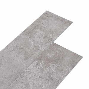 vidaXL Selvheftende PVC Gulvplanker Jord Gr&aring; 30,5 x 61 cm 28 stk. PVC