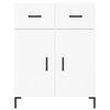 vidaXL Highboard hvit 69,5x34x180 cm konstruert tre