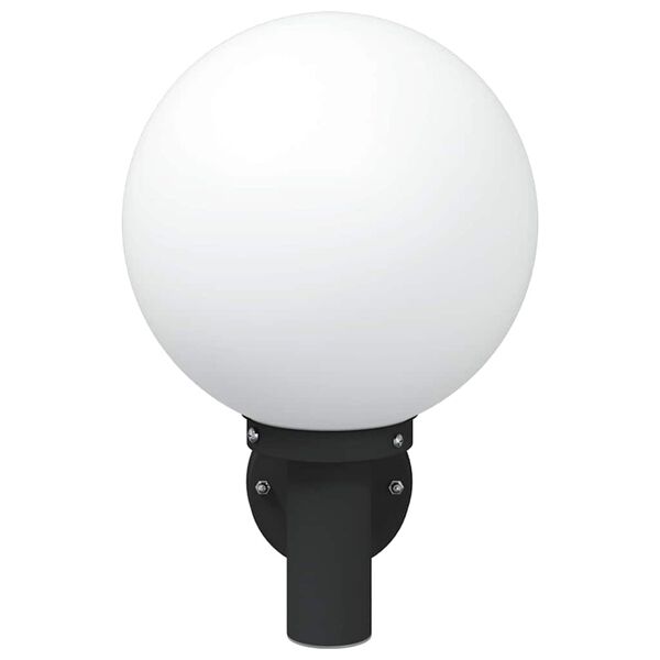 vidaXL Utevegglampe Svart 28 x 25 x 38 cm Rustfritt st&aring;l og plast