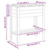 vidaXL Planteholder med hylle Brun 85 x 46 x 94 cm Imprignerte furu