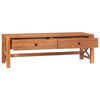 vidaXL TV-benk med skuffer 120x40x45 cm heltre teak