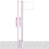 vidaXL Italiensk flagg og stang 6,08 m aluminium