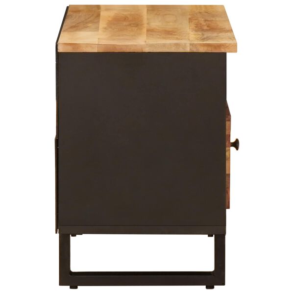 vidaXL TV-skap med skuff Brun 80 x 33 x 46 cm Massiv mango tre