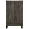 vidaXL Highboard svart 60x33x100 cm heltre mango