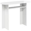 vidaXL Konsollbord H&oslash;gglans hvit 100 x 39,5 x 75 cm Konstruert tre
