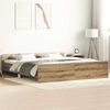 vidaXL Sengeramme uten madrass artisan eik 160x200 cm konstruert tre
