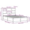 vidaXL Sengeramme uten madrass 160x200 cm heltre furu