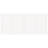 vidaXL Veggmontert sengegavl hvit 206x3x91,5 cm heltre furu