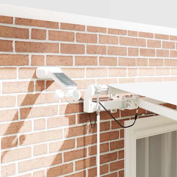 vidaXL Innvendbar Markise Hvit 300 x 250 cm Polyester og Metall