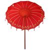 vidaXL Balinesisk Parasol Rød 215 x 215 x 260 cm