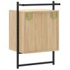 vidaXL Nattbord 2 stk veggmontert sonoma eik 40x30x61cm konstruert tre