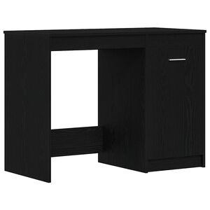 vidaXL Skrivebord Svart Eik 100 x 50 x 76 cm Konstruert tre
