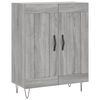 vidaXL Highboard gr&aring; sonoma 69,5x34x180 cm konstruert tre
