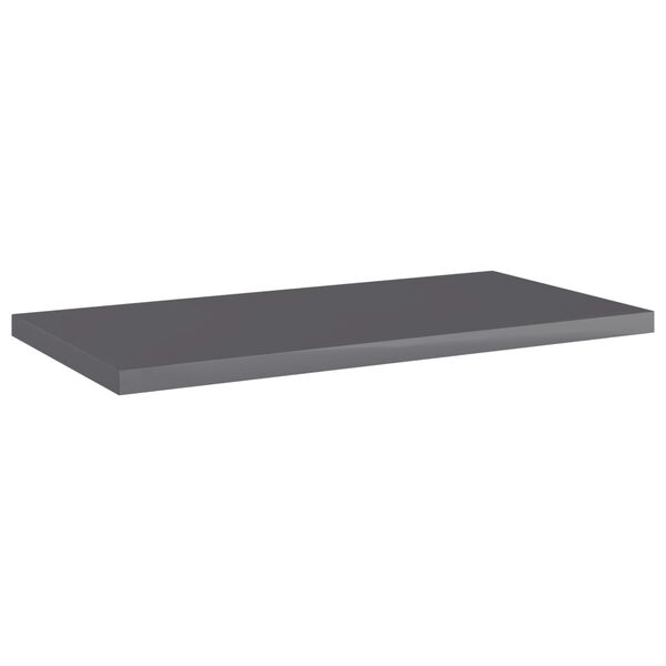 vidaXL Hylleplater 4 stk h&oslash;yglans gr&aring; 40x20x1,5 cm sponplate