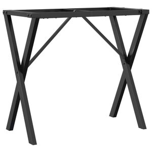vidaXL Ben for spisebord X-ramme 80x40x73 cm st&aring;l