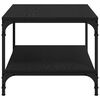 vidaXL Kaffebord Svart Eik 81 x 50 x 40 cm Konstruert tre