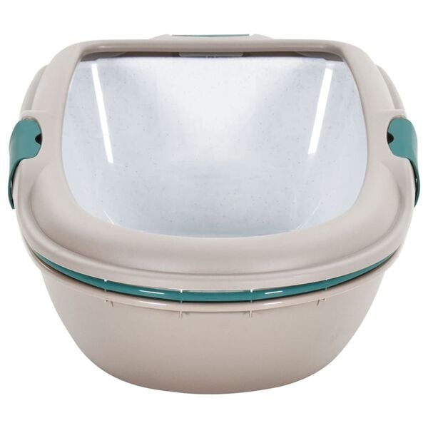 vidaXL Kattetoalett brun og hvit 69,5x47x26 cm PP