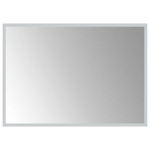 vidaXL LED Badevindu med speil Gjennomsiktig 70 x 50 cm herdet glass