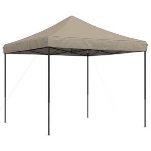 vidaXL Partytelt 292 x 292 x 315 cm Gr&aring;brun Oxford Stoff