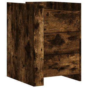 vidaXL Nattbord r&oslash;kt eik 45x50x65 cm konstruert tre