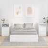 vidaXL Nattbord 2 pcs H&oslash;yglanset hvit 40 x 30 x 467 cm Konstruert tre