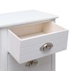 vidaXL Nattbord hvit 38x28x45 cm keisertre