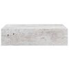 vidaXL Veggmonterte skuffehyller 2 stk betonggrå 40x23,5x10 cm MDF