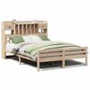 vidaXL Seng med bokhylle uten madrass 140x200 cm heltre furu