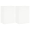 vidaXL Vegghengte TV-benker 2 stk hvit 40,5x30x60 cm konstruert tre