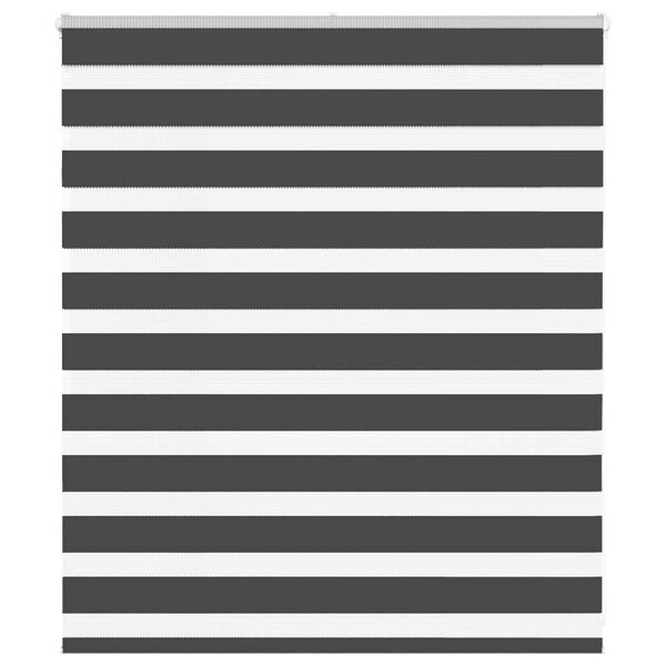 vidaXL Sebragardin svart 130x100 cm stoff bredde 125,9 cm polyester