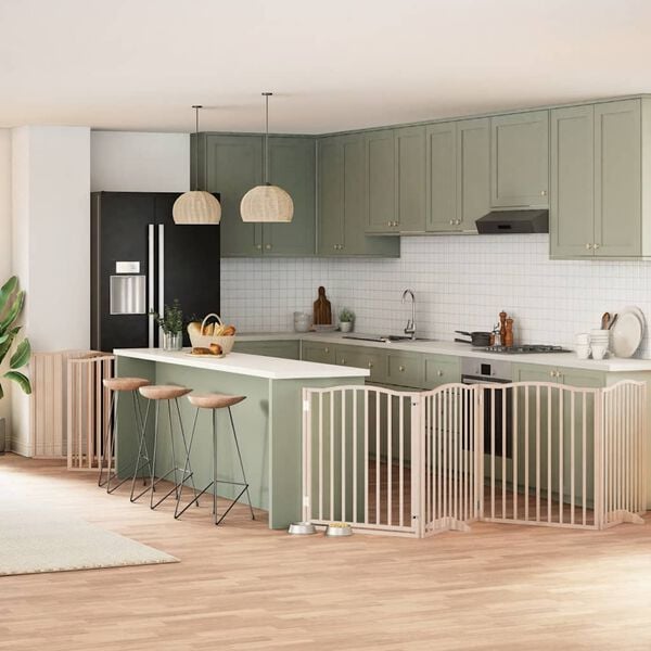 vidaXL Hundeport sammenleggbar 12 paneler 960 cm poppeltre