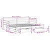vidaXL Uttrekkbar dagseng med skuffer uten madrass 80x200 cm