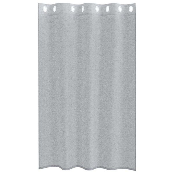vidaXL Voile Gardin med gardiner 2 pcs M&oslash;rkegr&aring; 175 x 140 cm Polyester