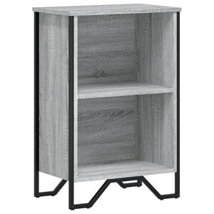 vidaXL Bokhylle gr&aring; sonoma 50x31x74,5 cm konstruert tre