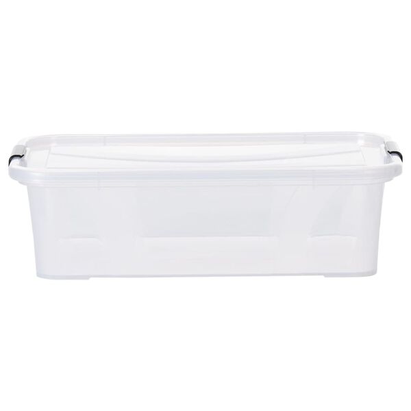 vidaXL Oppbevaringsbokser med lokk 5 stk gjennomsiktig 7 L