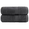 vidaXL Premium vaskeh&aring;ndkl&aelig;r SOLUND 2 stk antrasitt 30x30cm 600gsm