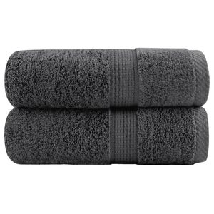 vidaXL Premium vaskeh&aring;ndkl&aelig;r SOLUND 2 stk antrasitt 30x30cm 600gsm