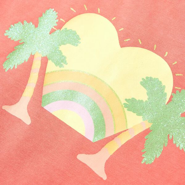 T-skjorte for barn korall 92